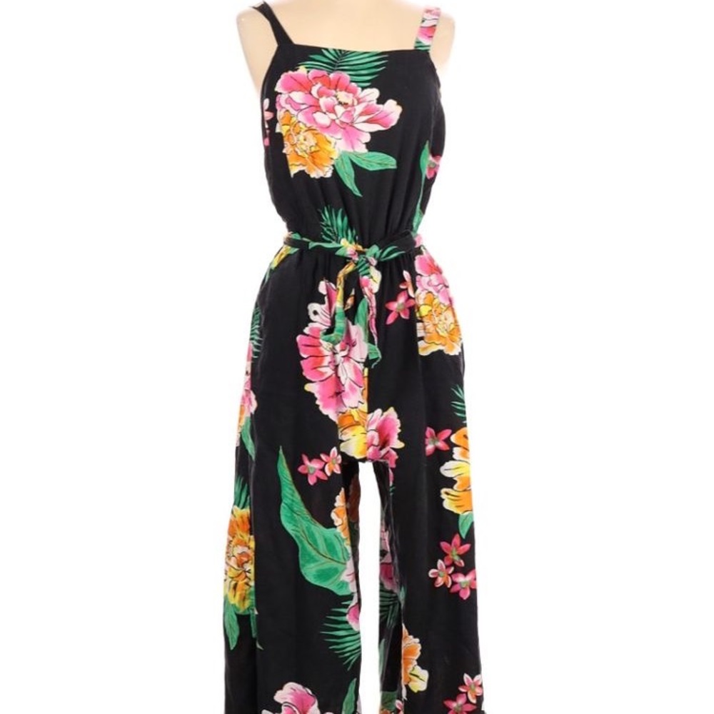 Floral Cropped Jumpsuit